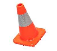 KOMBIUDA Red Reflective Traffic Cone Lightweight Portable Safety Road Marker for Construction Parking Plowing Driveway Markers Indoor Outdoor Use