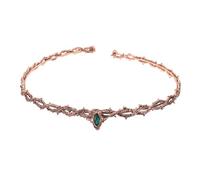 KOMBIUDA Renaissance Baroque Crown Headpiece with Rhinestones Adjustable Vintage Gothic Tiara for Weddings Costume Parties Historical Role Play and Medieval Celebrations