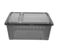 KOMBIUDA Reptile Terrarium Box with Ventilation Breathable Spider Feeding Bin for Small Reptiles Snails Geckos Frogs and Hermit Crabs Weather-resistant Habitat Cage for Pet Breeding and