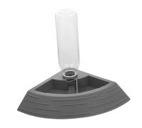 KOMBIUDA Reptile Water Feeder Medium Bowl for Lizards and Tortoises Smooth Surface Pet Drinking Dish for Crawling Pets Convenient Food and Water Dispenser Gray