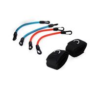 KOMBIUDA Resistance Bands Set with Carry Bag Natural Latex Bands for Fitness Gym Workout Strength Training Rehab Exercise for Full Body Conditioning and Sports Conditioning