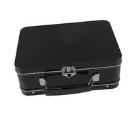 KOMBIUDA Retro Tin Lunch Box with Lock Hinged Lid Iron Metal Bento Container Portable Food Storage Box for School Family Picnics Hiking Sandwiches Fruit Nuts Cheese Vegetables