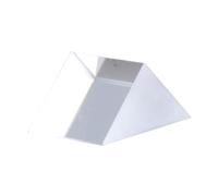 KOMBIUDA Right Angle Optical Glass Prism 10x10x10mm, Small Educational Right Angle Prism for Physics Teaching and Science Experiments, Optical Glass Tool for Light Spectrum Demonstration