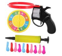 KOMBIUDA Rotary Balloon Shooter Game Interactive Roulette Wheel Prank Party Plaything Latex Plastic Materials Design for Group Fun and Communication at Gatherings Random Color
