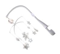 KOMBIUDA Rotating Crib Mobile with Music Bell for Nursery Decor Visual Stimulation for Boys and Install Cot Hanging Angel Design Soothing Lullaby Sensory for Bed