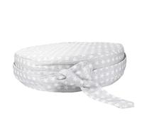 KOMBIUDA Round Baby Dining Chair Cushion Non-Slip Kids Heightening Pad Comfortable Sponge Seat Silver Star Design 32cm Diameter 8cm Thick for Home Use