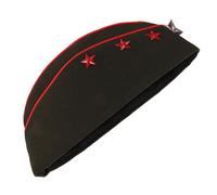 KOMBIUDA Russian Sailor Cap with Hard Edge and Detail Lightweight Breathable Dance Hat for Women Professional Square Dance Performance Accessory Durable Costume