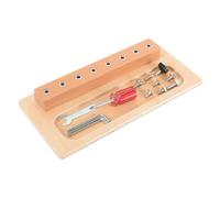 KOMBIUDA Screwdriver Board Wooden Educational Kit for Ages Sensory Play Tool with Lightweight Screwdriver and Wrench Promotes Coordination Problem Solving and Hands Learning for Boys