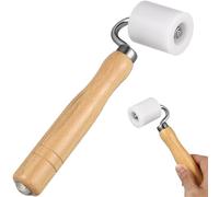 KOMBIUDA Seam Roller Wallpaper Tool Heavy Duty Pressure Roller for DIY Wallcoverings Pom and Wood Construction Suitable for Thickened Non-Woven Fabric and Foil Wallpapers
