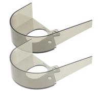 KOMBIUDA Set of 2 plastic bicycle chain guards, mountain bike chain guards, road bike chain guards, black, suitable for various bicycle types