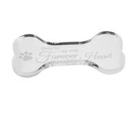KOMBIUDA Shaped Dog Memorial Plaque Durable Pet Remembrance Sign for Outdoor Use Unique Garden Decor to Honor Deceased Pets Heartfelt Tribute for Dog Owners