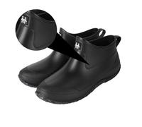 KOMBIUDA Short Rain Shoes for Men and Women Outdoor Work Footwear Lightweight Non-slip Labor Rainshoes for Camping Hiking and Fishing Easy-clean Protective Footwear
