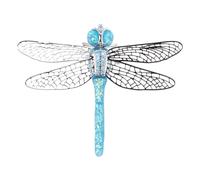 KOMBIUDA Silver Dragonfly Brooch Pin for Women Elegant Animal Jewelry Accessory Birthday Mother's Day with Bright Luster Creative Design Easy to Attach Clothing and Shawls