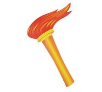 KOMBIUDA Simulation Torch Prop for Outdoor Camping and Halloween Lightweight Felt and Artificial Torch for Party Entrance Cosplay Sports Competitions Portable Handheld Model