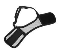 KOMBIUDA Soft Breathable Mesh Dog Muzzle for Small Medium Dogs Adjustable Gentle Mouth Guard for Bulldogs and Short Snout Breeds Anti-biting Chewing Eating Prevention Comfortable Outdoor