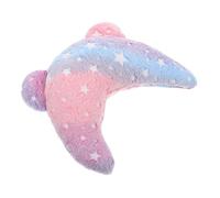 KOMBIUDA Soft U Shaped for Cats and Dogs Glow Dark Calming Sleep Cushion with Cervical Removable Washable Cover Cute Half Moon Design for Comfortable Rest