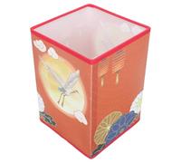 KOMBIUDA Square Chinese Style Desk Lamp Shade Hanging Lampshade Cover for Bedside Table Lamp Decorative Desk Light Cover with Crane Pattern Suitable for Bedroom Living Office Dorm Hotel