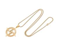 KOMBIUDA St Brigid S Cross Necklace Gold Religious Charm Pendant for Women and Men Elegant Faith Amulet Jewelry with Smooth Surface Unisex Catholic Prayer Chain for Spiritual Celebrations