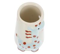 KOMBIUDA Stable Ceramic Pet Water Bottle Holder Stand for Hamster and Small Animals Blue Water Dispenser Bracket with Firm Base for Easy Drinking and Use