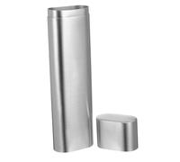 KOMBIUDA Stainless Steel Cigar Holder Tube with Window Dual Storage Case for Travel and Outdoor Protection Airtight Humidor Storage Box for Personal Use
