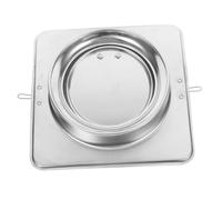 KOMBIUDA Stainless Steel Kitchen Range Hood Check Valve with Backflow Preventer, Fast Smoke Exhaust, Rain Protection, Easy Install, 160mm 6.29in for Kitchen Ventilation Opening