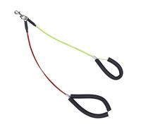 KOMBIUDA Stainless Steel Pet Grooming Rope for Bath and Beauty Fixed Hanging Rope with Safe Sponge Ring Suitable for Grooming Tables and Dog Training Yellow and Red