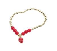 KOMBIUDA Strawberry Beaded Bracelet for Women Fruit Charm Jewelry Chain Bracelet Ladies Fashion Accessory Charming