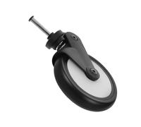 KOMBIUDA Stroller Wheel Replacement Front Caster with Rubber Tire for Walker and Pushchair Smooth Steering Wheel Accessory