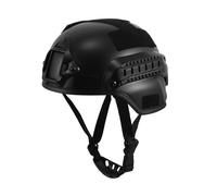KOMBIUDA Tactical Army Helmet for Outdoor Cosplay with Adjustable Chin Strap, Lightweight Plastic Hard Hat, Helmet for Boys and Girls Party and Roleplaying Gear