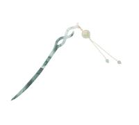 KOMBIUDA Tassel Hairpin for Women Elegant Traditional Chinese Hair Stick with Green Pendant for Hanfu and Ancient Style Parties Asian Hair Accessories for Fashionable Looks