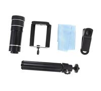 KOMBIUDA Telephoto Camera Lens for Smartphone with Clip Tripod and Eyecup Durable Optical Lens Kit for Long Distance Photography and Stable Mobile Phone Shooting Random Color