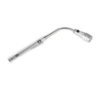 KOMBIUDA Telescoping Magnetic Pickup Tool with 3 LED Flashlight, Stainless Steel Flexible Design for Repairing and Working on The Engine, Silver Extendable Mechanical Hand Tool for Hard