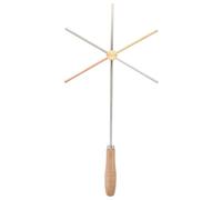 KOMBIUDA Thermal Conductivity Demonstrator Teaching Aid for Physics Education Copper Iron Aluminum Conductometer for Classroom Heat Transfer Experiments Thermal Rod Experimental Equipment