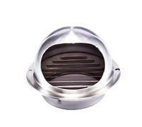 KOMBIUDA Thick Wall Exhaust Vent Cover Stainless Steel Air Vent Rainproof External Wall Ventilation Cover Filtered Airflow