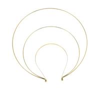 KOMBIUDA Three Layer Golden Crown Tiara Headband for Women Vintage Goddess Costume Hairband DIY Headdress for Bridal Halloween Cosplay Wedding and Festival Accessories