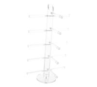 KOMBIUDA Transparent Acrylic Eyeglasses Holder Rack Glasses Display Stand with Rods for Sunglasses Reading Glasses and Eyewear Display at Home Retail Stores