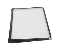 KOMBIUDA Transparent Restaurant Menu Covers Book with Pages Premium PVC Protective Display Folder for Hotels Cafes Bars and Restaurants Practical and Elegant Menu Protective Cover