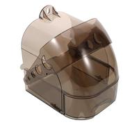 KOMBIUDA Transparent Small Bird Bath for Cage with Removable Drawer Comfortable Parakeet Bathtub for Cockatiels Budgies and Starlings Install Hanging Shower Box Plastic Bird Cage Accessory