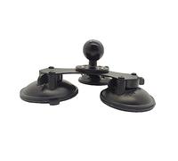 KOMBIUDA Triple Suction Cup Mount with Adjustable Ball Head Window Mount for Mobile Phones and Navigators Strong Suction Base for Smooth Surfaces for Car Windshield