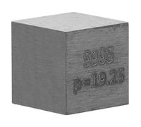 KOMBIUDA Tungsten Cube 10mm High Density Rare Metal Element for Science Education Classroom Demonstration Engraved Metal Cube for Student Chemistry Experiment