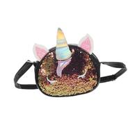 KOMBIUDA Unicorn Crossbody Bag for Adjustable Glitter PU Leather Purse Rainbow Sparkle Princess Gift Bag Birthday Present for Little and Teens