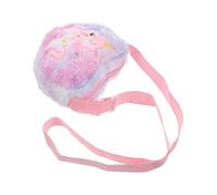 KOMBIUDA Unicorn Crossbody Bag for Little Soft Plush Purse with Enchanting Cartoon Design Comfortable Shoulder Strap for Everyday Adventures and Treasures