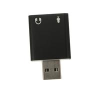 KOMBIUDA USB Audio Adapter External Stereo Sound Card Surround Sound for Laptops Desktops Gaming and Music Enjoyment No Drivers Required