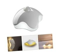 KOMBIUDA USB Rechargeable LED Sensor Night Light Gentle Clover-Shaped Lamp with Automatic Motion Detection Under Cabinet Lighting for Kitchen Bathroom Pantry and Hallway Use