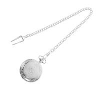KOMBIUDA Vintage Carved Shield Quartz Pocket Watch with Roman Lightweight Portable Timepiece Featuring Intricate Retro Design Accurate Second Precision Movement for Daily and
