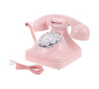 KOMBIUDA Vintage Retro Landline Telephone with Ergonomic Mechanical Keypad Wired Corded Home Phone for Clear Sound Communication Classic Old Style Desk Phone for Decoration and Festival Use