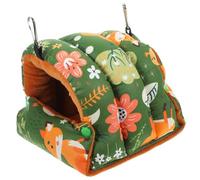 KOMBIUDA Warm Hanging Bird Hammock for Parakeets and Cockatiels Cotton Soft Bird Nest for Winter Comfortable Cage Accessory