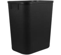 KOMBIUDA Waste Bucket Large Capacity Plastic Rectangular Household Trash Can 14L Black Easy to Clean for Hotel Living Room Use