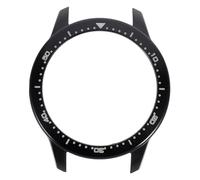 KOMBIUDA Watch S Pro Protective Bumper Case Cover Lightweight Shock-resistant Frame with Precise Cutouts Edge Guard for Scratch and Dirt Protection Easy Install Black White Shell