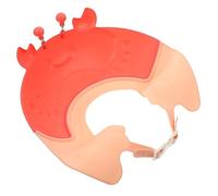 KOMBIUDA Waterproof Baby Shower Hat for Boys and Girls Infant Hair Wash Cap Adorable Bathing Hat Ear Protection for Home Use